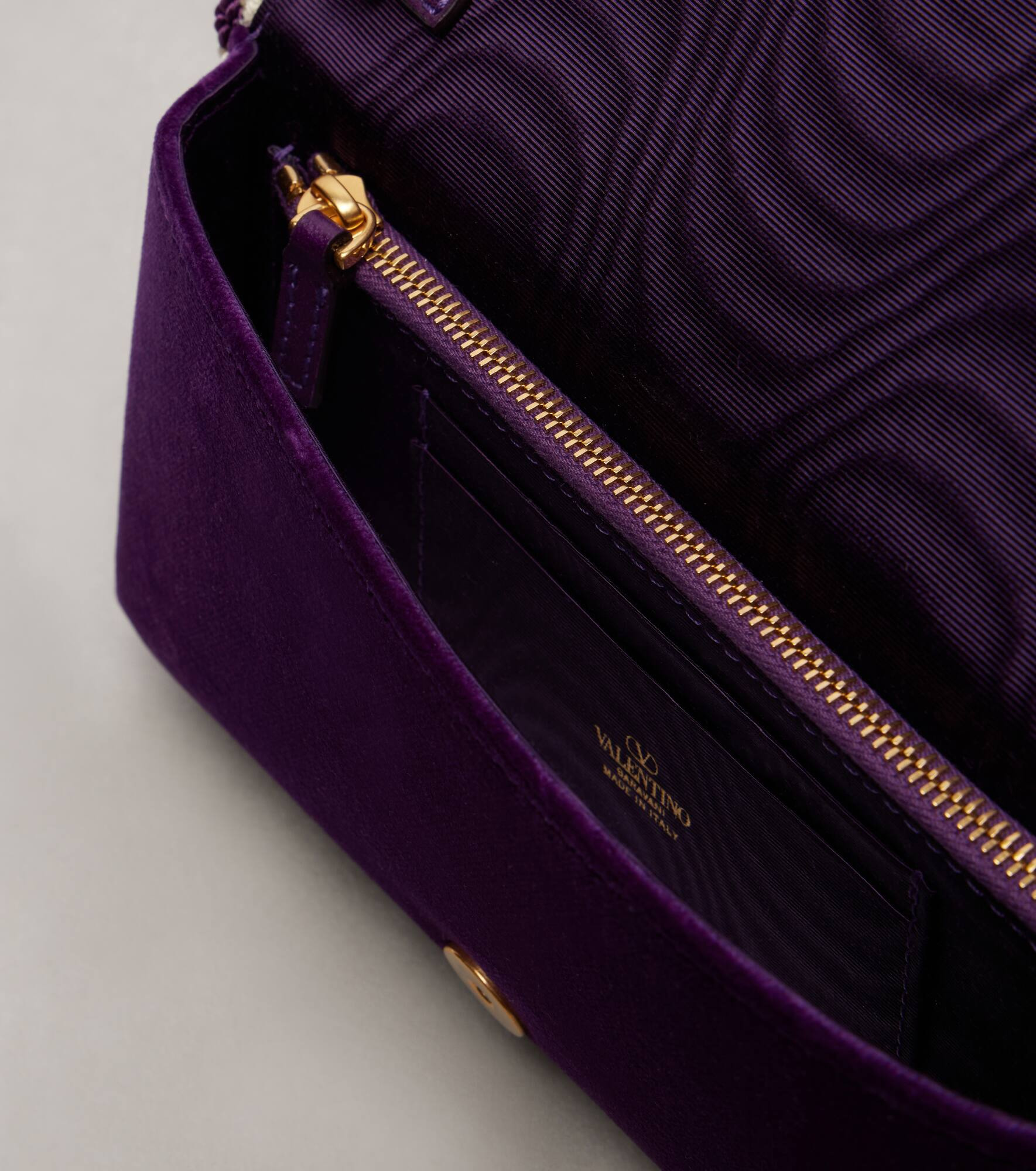 VLogo Mini velvet crossbody bag - 3