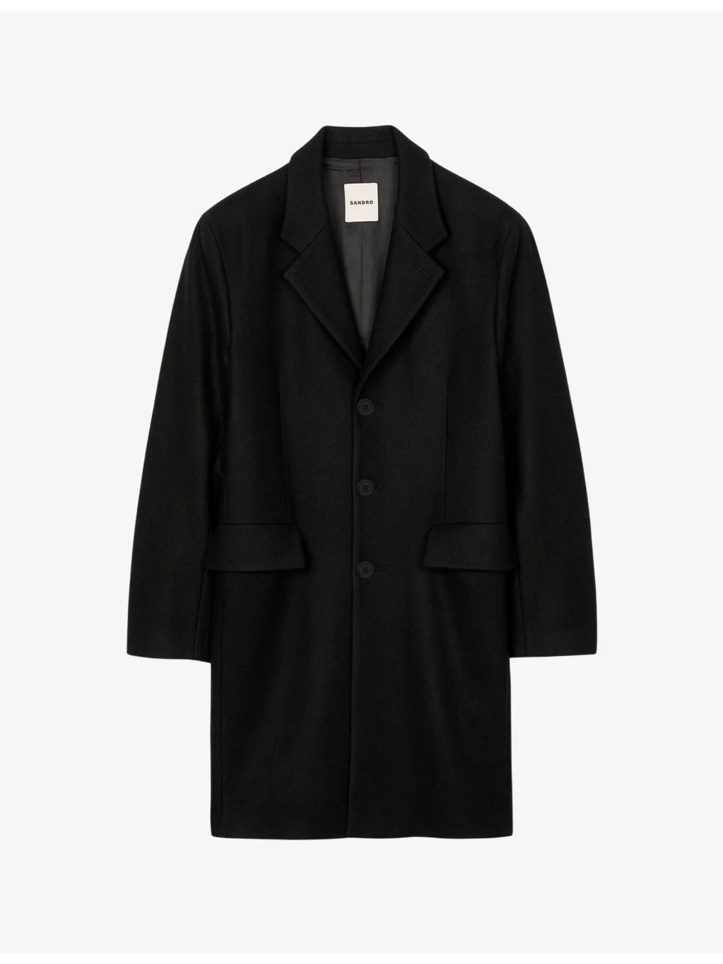 Button-Up Regular-Fit Wool And Cashmere-Blend Coat - 1
