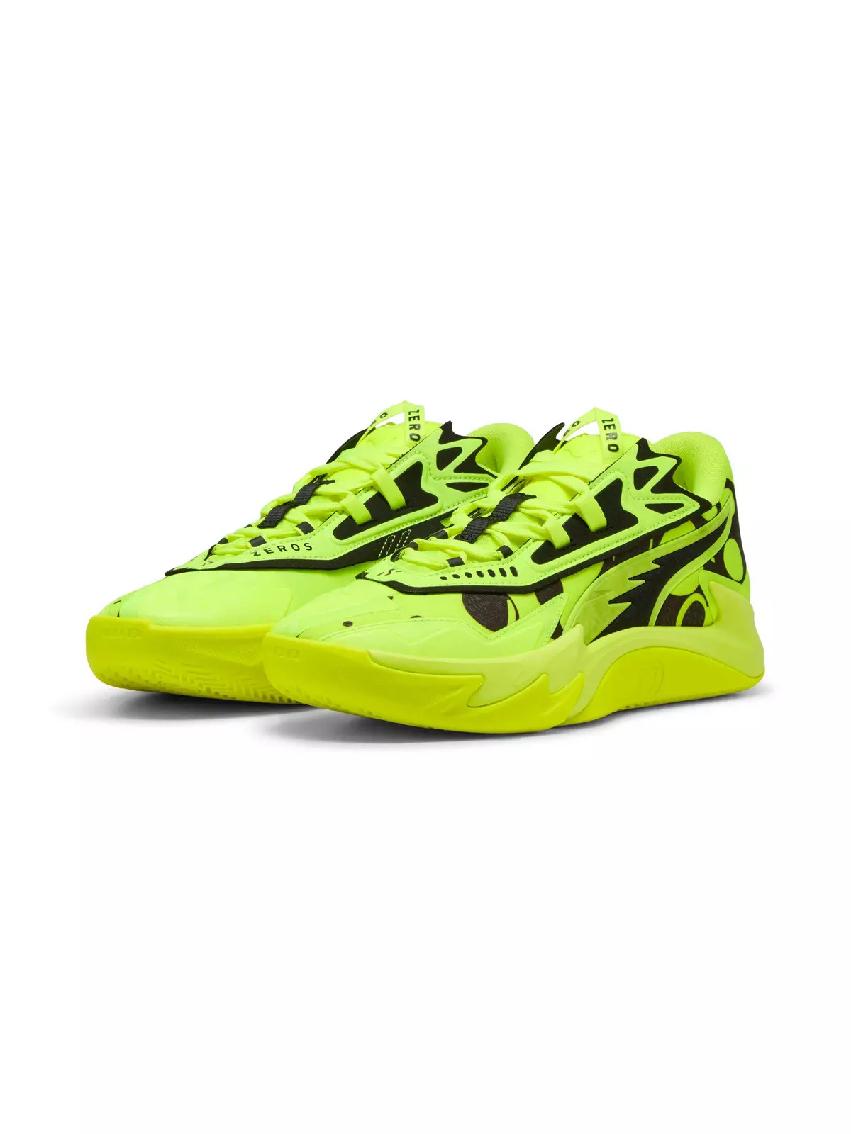 PUMA Scoot Zeros II "Yellow Alert/PUMA Black" Men's Basketball Shoe - 3
