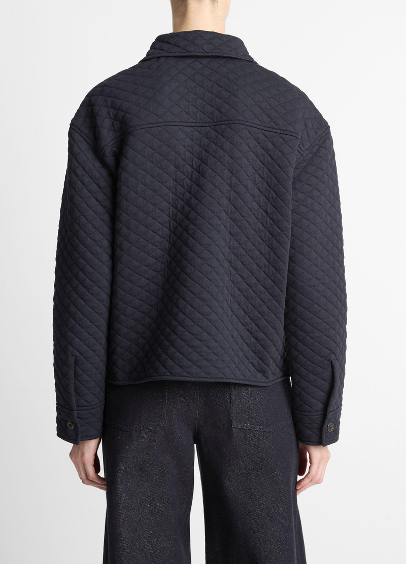 Vince Quilted Cotton-Blend Collared Jacket outlook