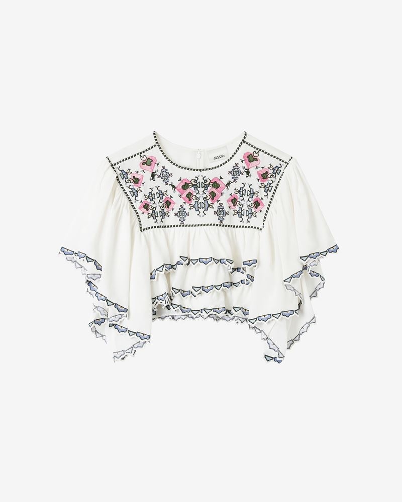 SANA EMBROIDERED CROP TOP - 1