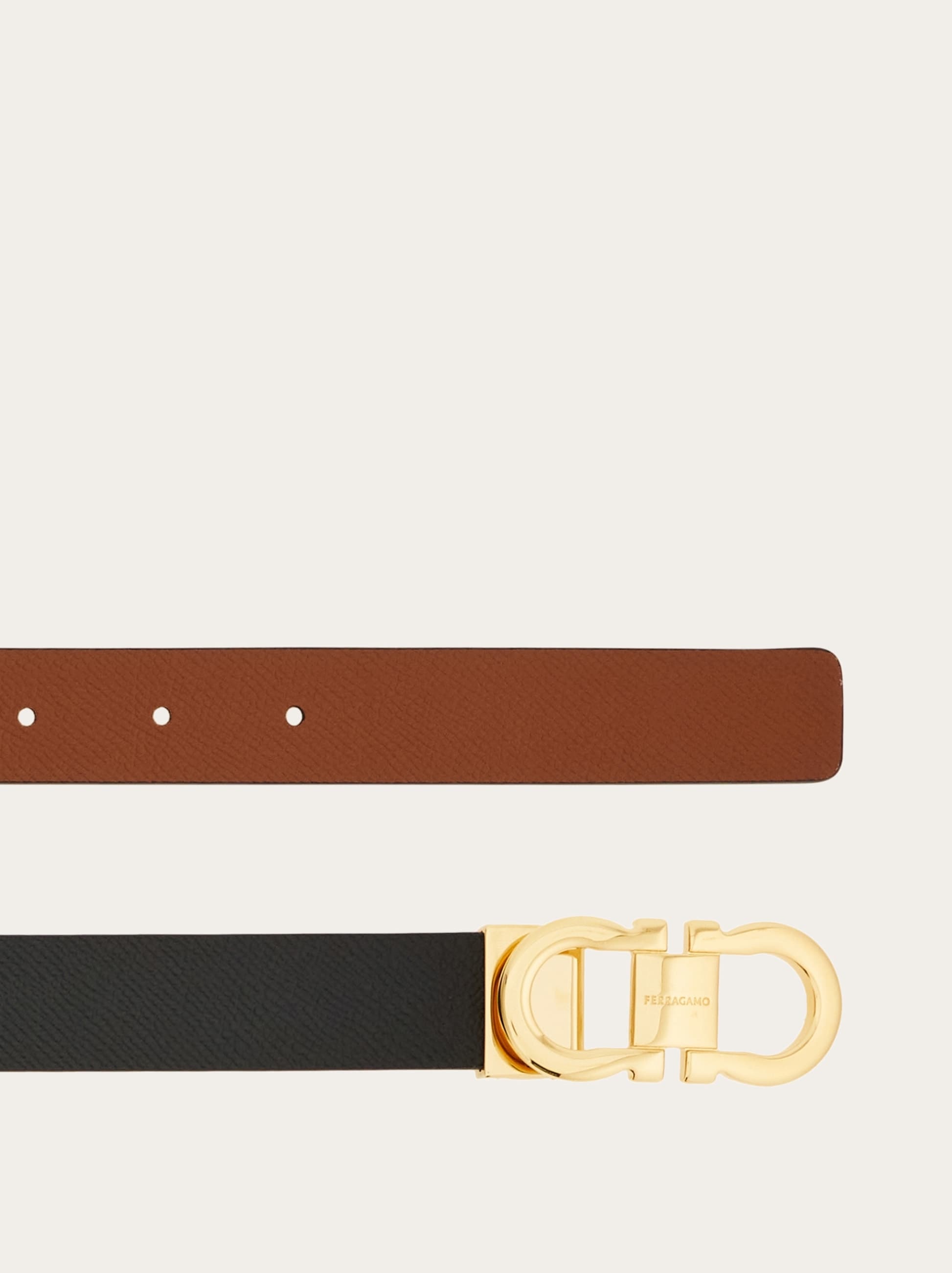 Adjustable and reversible Gancini belt - 2
