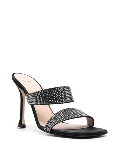 N°21 105mm sequin-embellished calf-leather mules outlook
