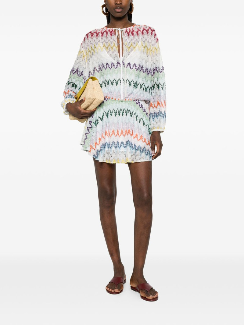 Missoni zigzag tie mini dress outlook