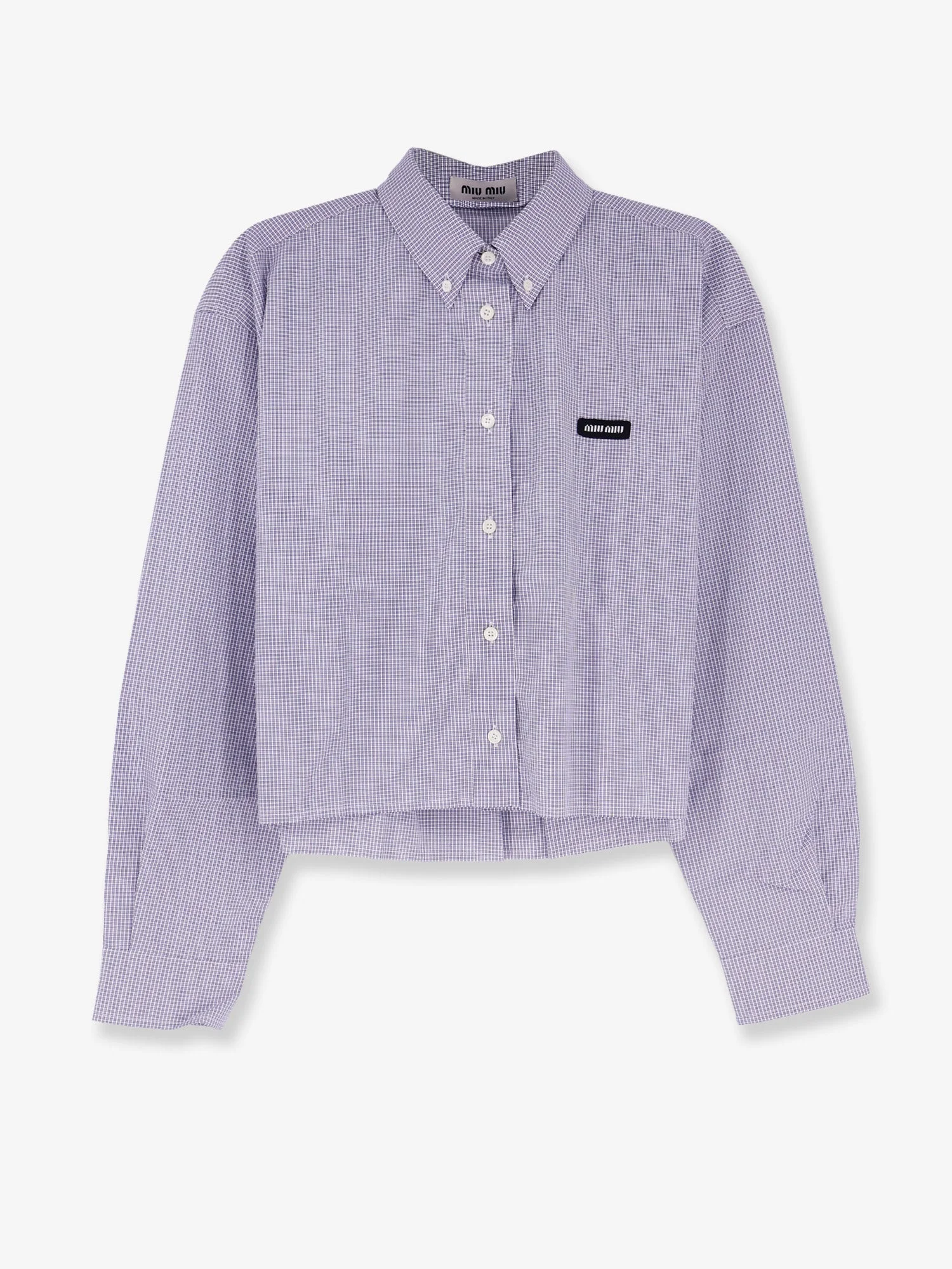 Pin Check Cotton Shirt - 1