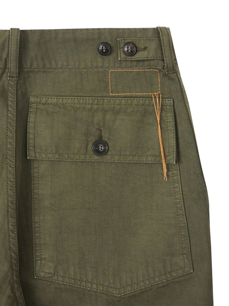 Jimt patch-pocket herringbone shorts 7