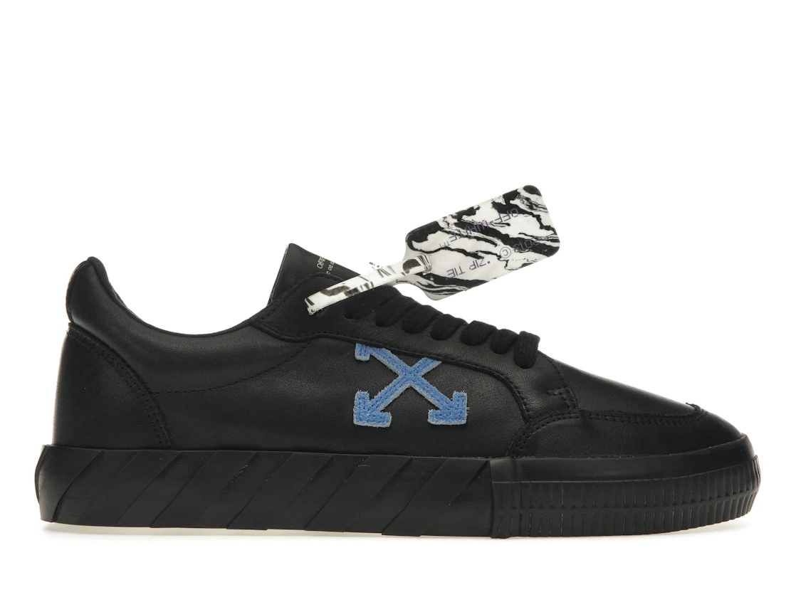 OFF-WHITE Vulc Low Black/Blue Leather SS21 - 1