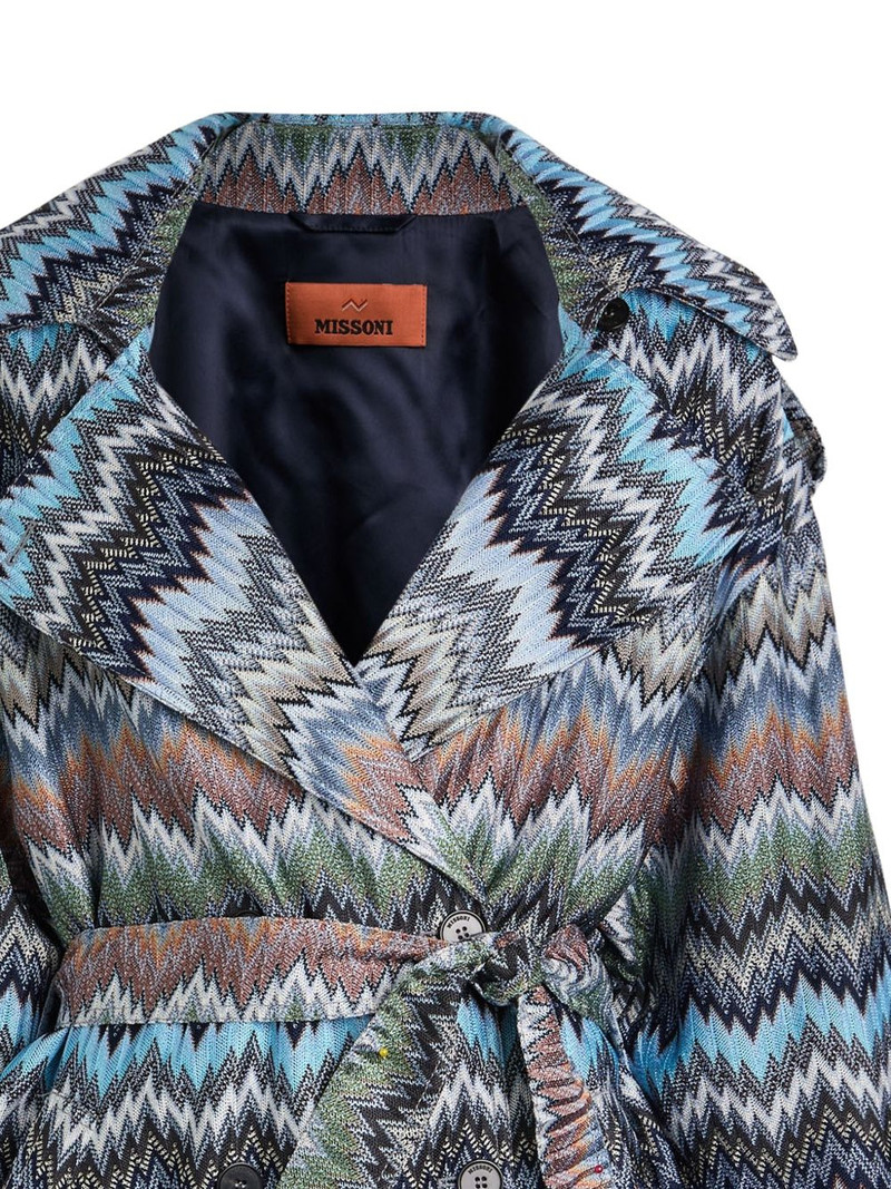 Missoni zigzag belted jacket outlook