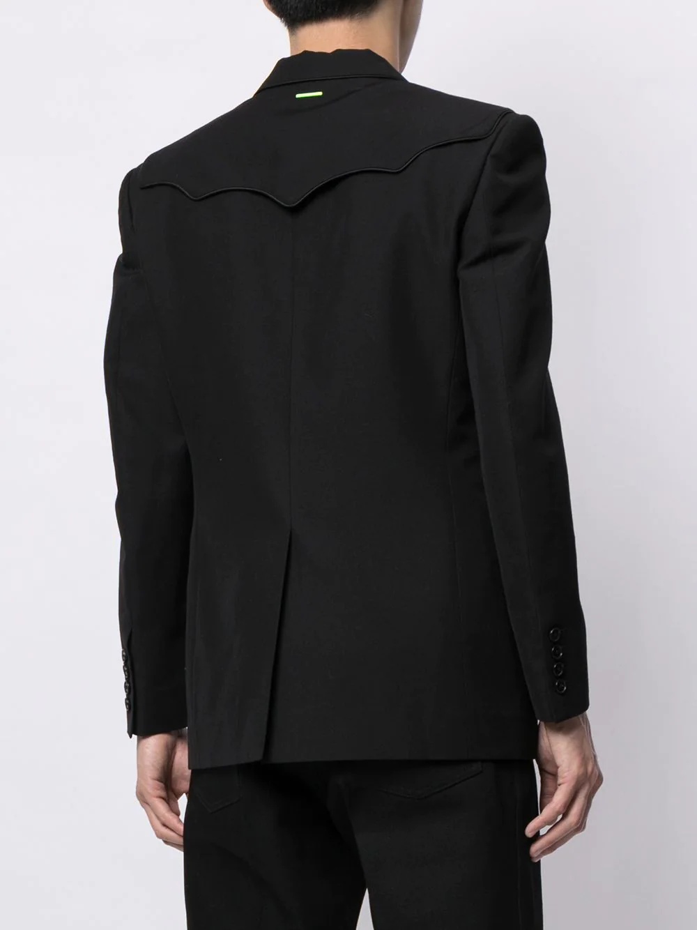 single-breasted wool blazer - 4