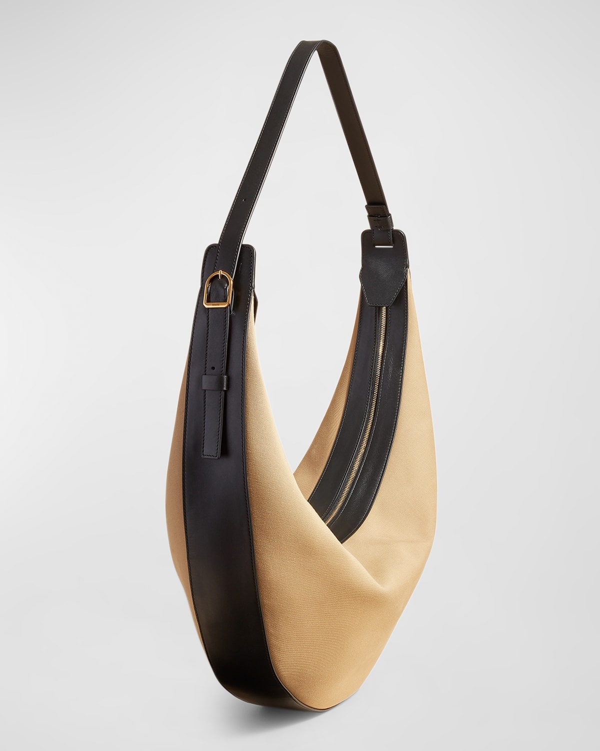 Augustina Canvas and Vegan Leather Hobo Bag - 2