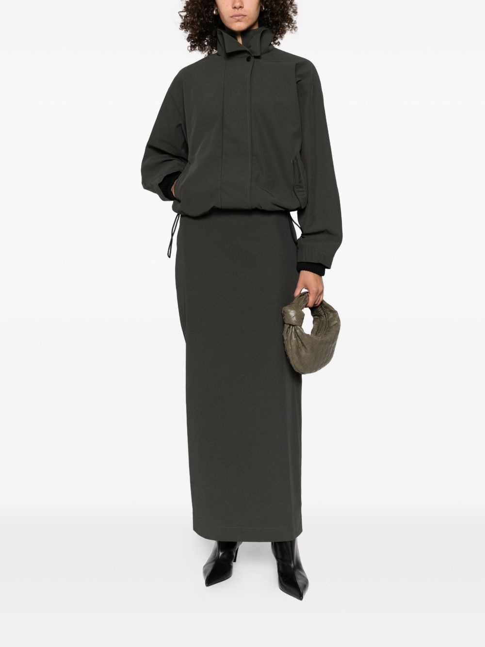 low-waist column maxi skirt - 2