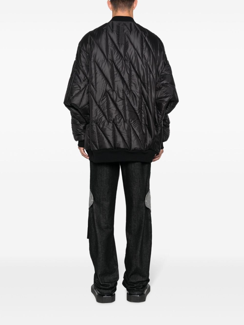 quilted padded bomber jacket - 4