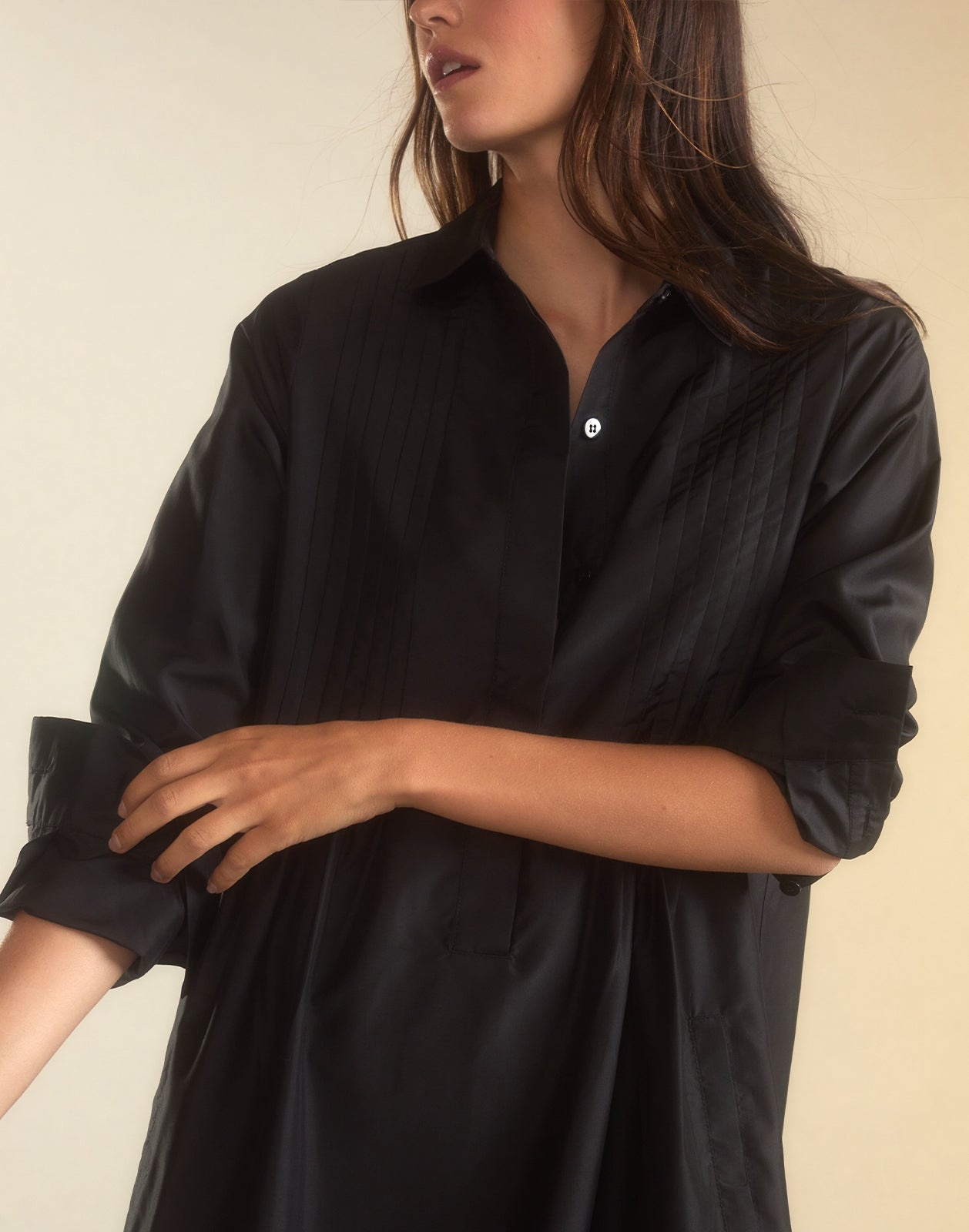 Undercover Silk Taffeta Shirt Dress - 5