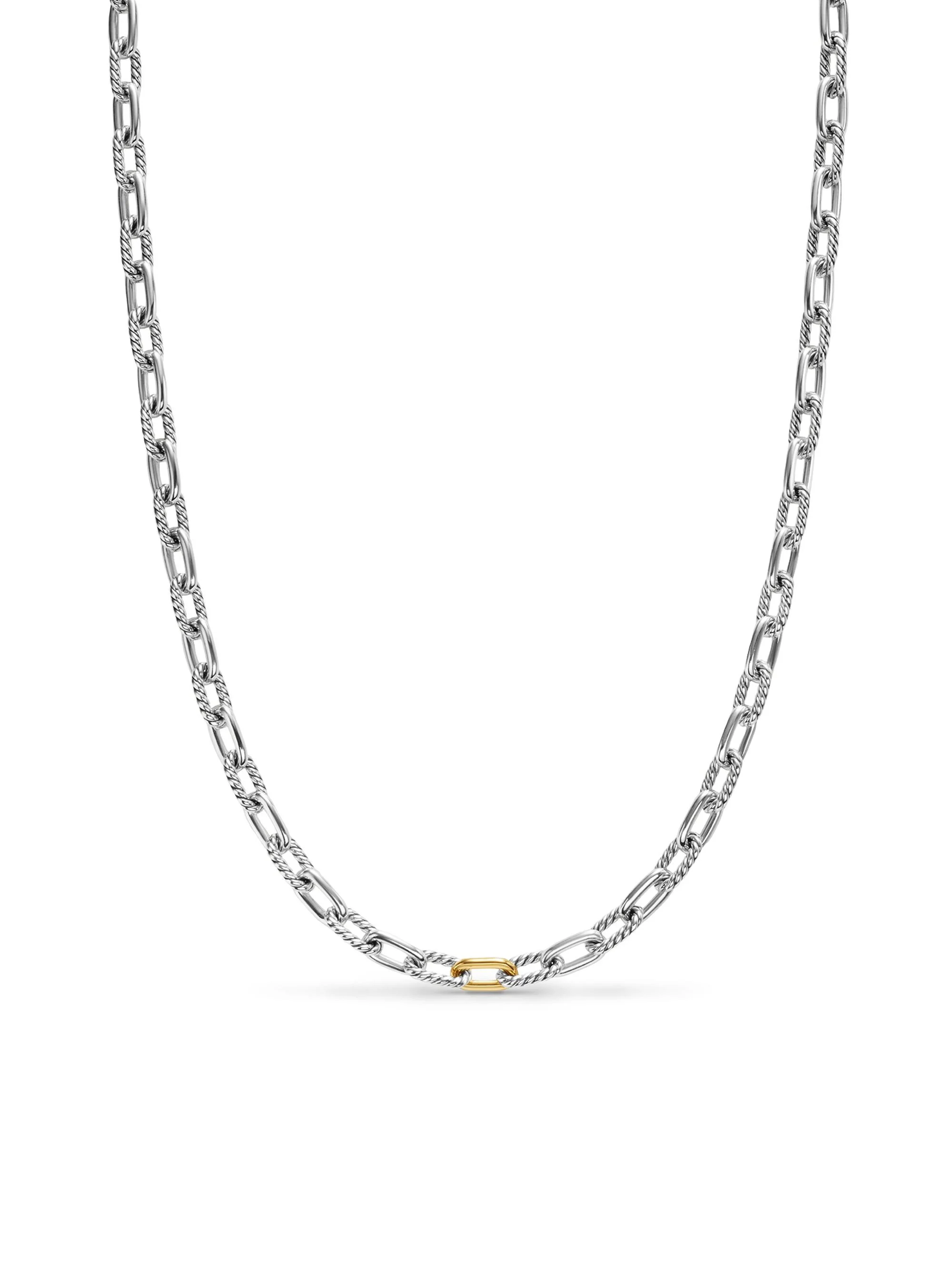 Men's DY Madison Chain Necklace in Sterling Silver - Silver - 1