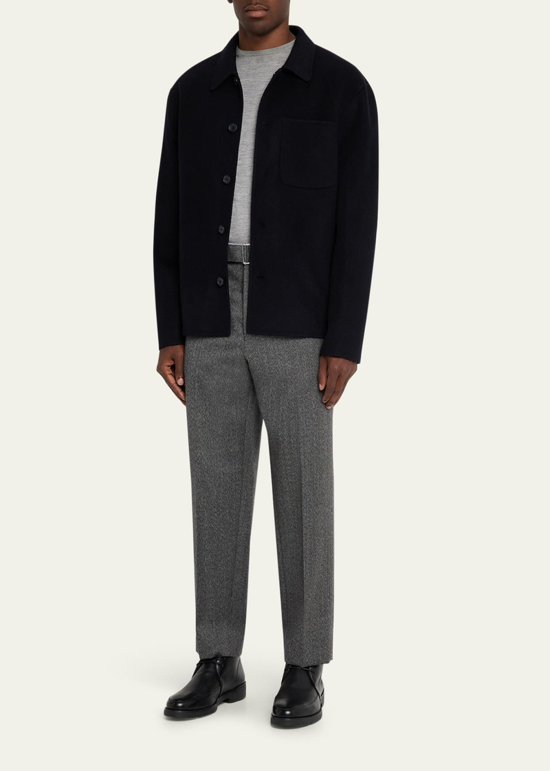 OFFICINE GÉNÉRALE Men's Hamilton Double Wool Overshirt outlook