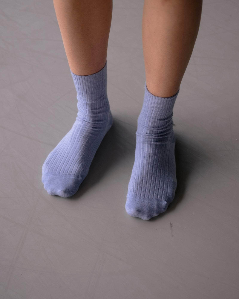 BASERANGE Rib Overankle Socks - Organic Cotton Rib outlook