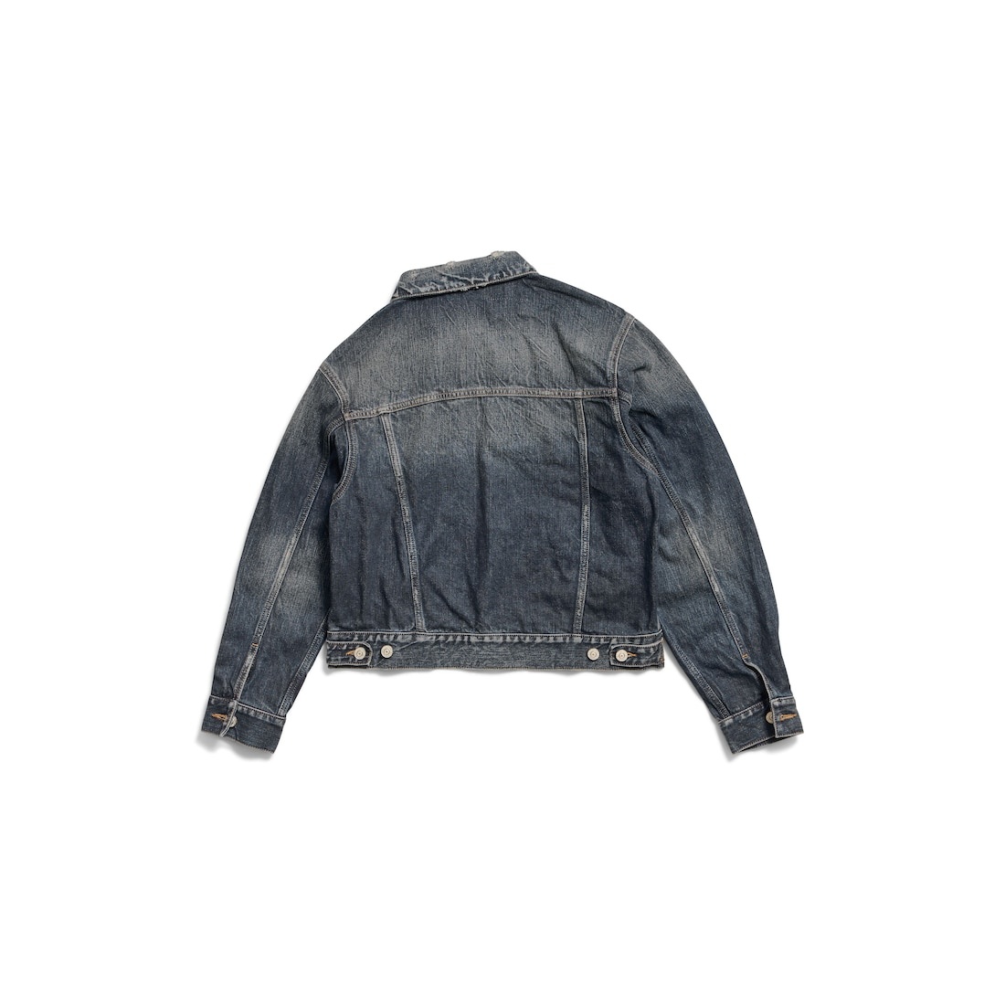 Women's Off-shoulder Jacket in Dark Blue - 6