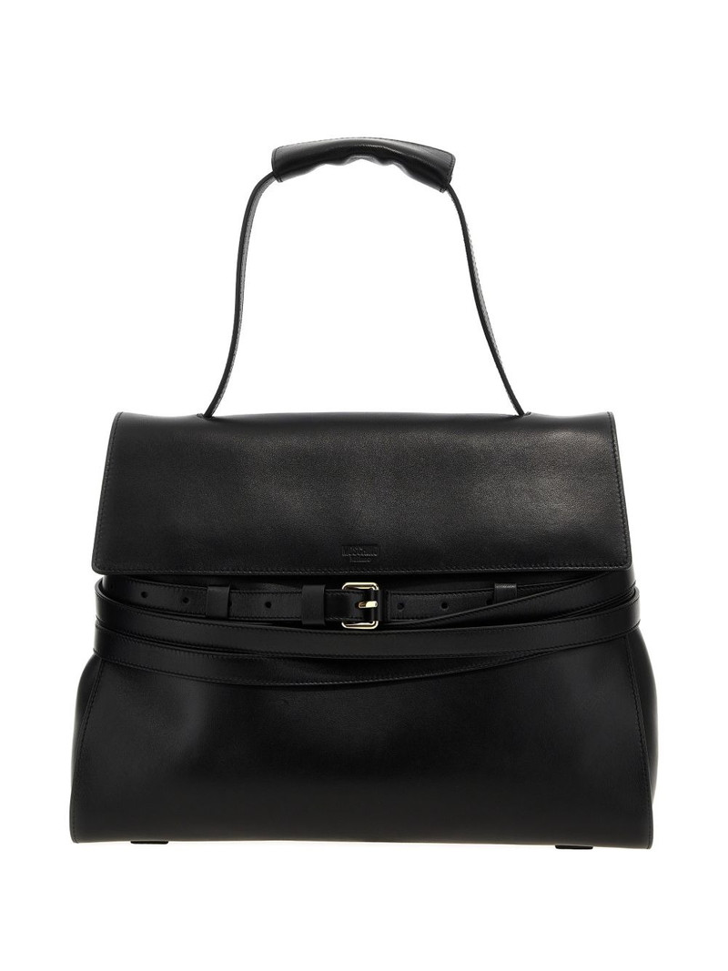 Tie Me belt-detail tote bag 1