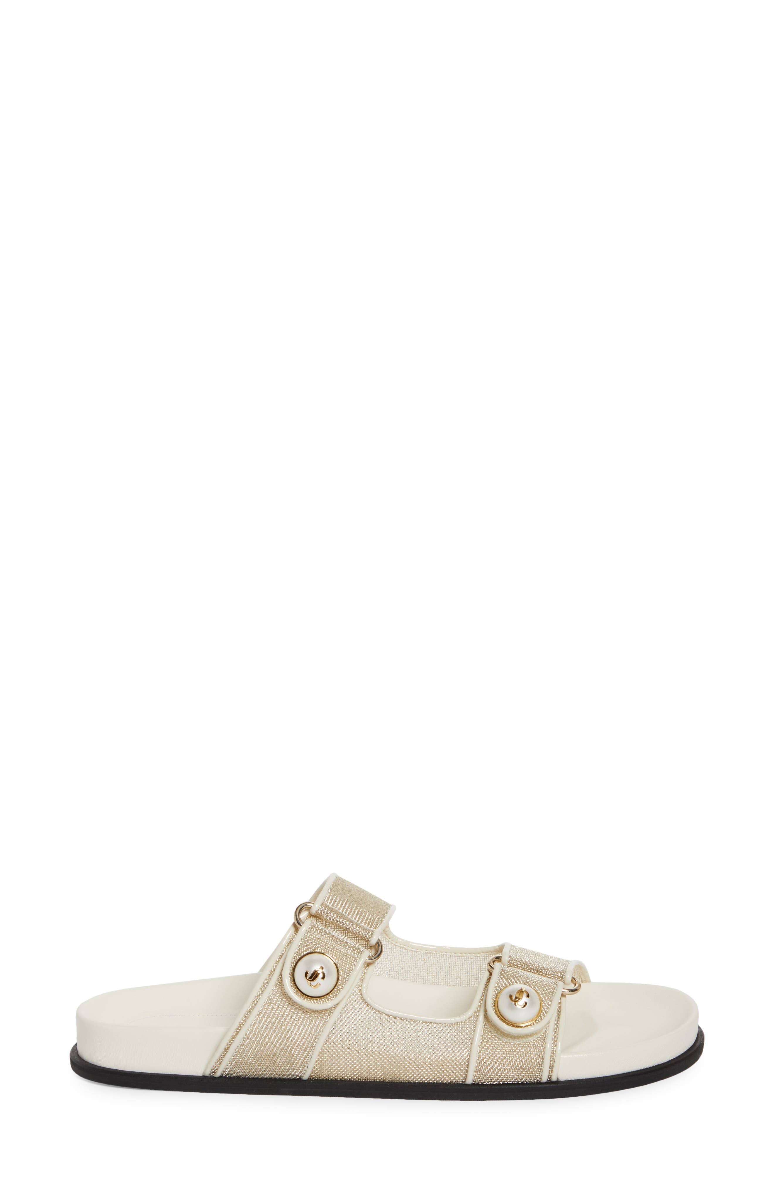 Jimmy Choo Fayence Slide Sandal in Champagne/Latte at Nordstrom - 3