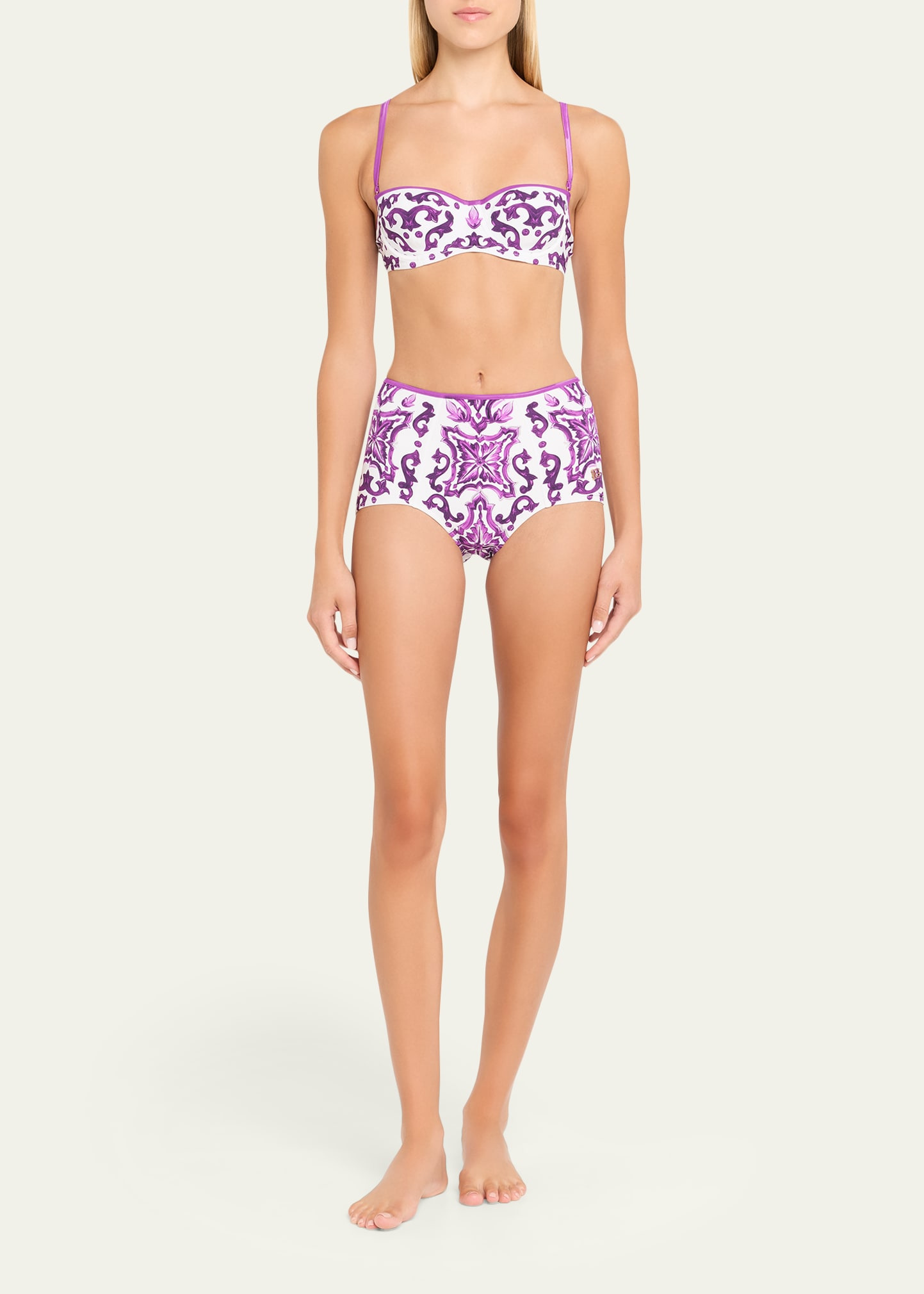 Majolica-Print Balconette Two-Piece Swimsuit - 2