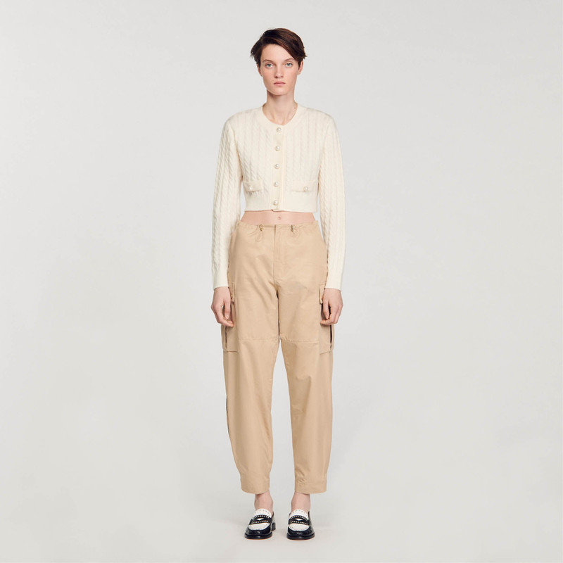 Sandro CABLE KNIT COATIGAN outlook