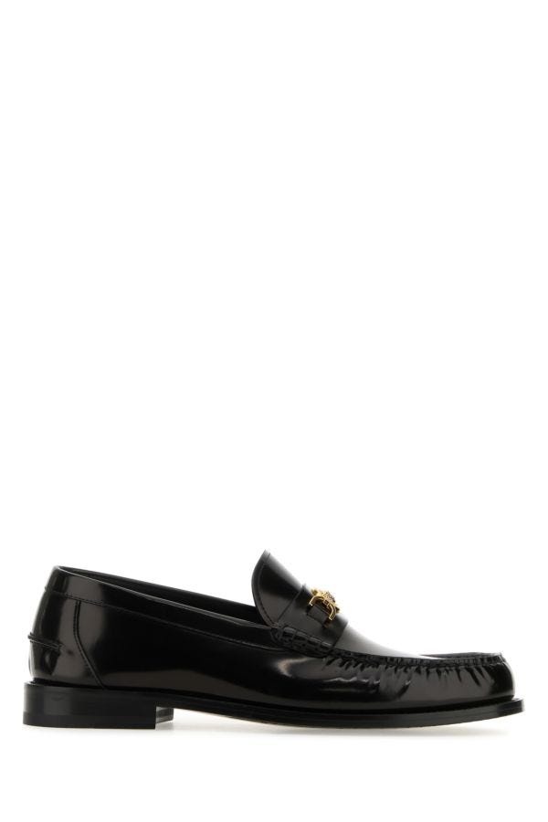 Black leather Medusa '95 loafers - 1