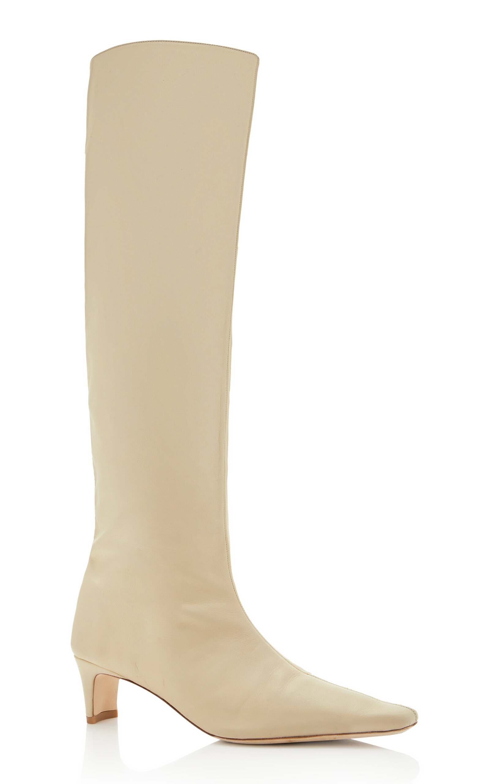Wally Leather Knee Boots white - 5