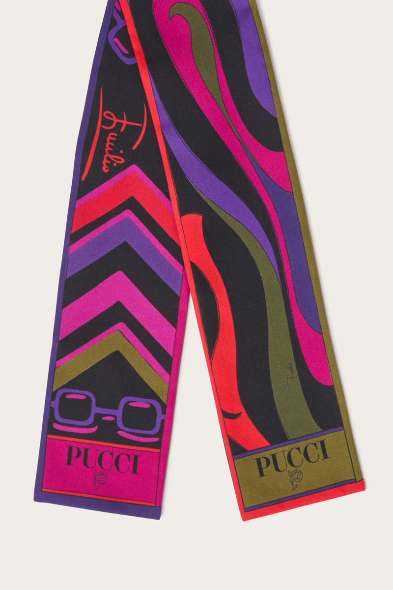 ISTRICE AND MARMO PRINT SILK SCARF 4
