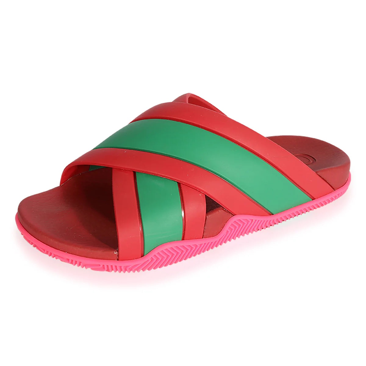 (WMNS) Gucci Web Stripe Slide Sandals 'Coral' 627820-J8700-6559 - 2