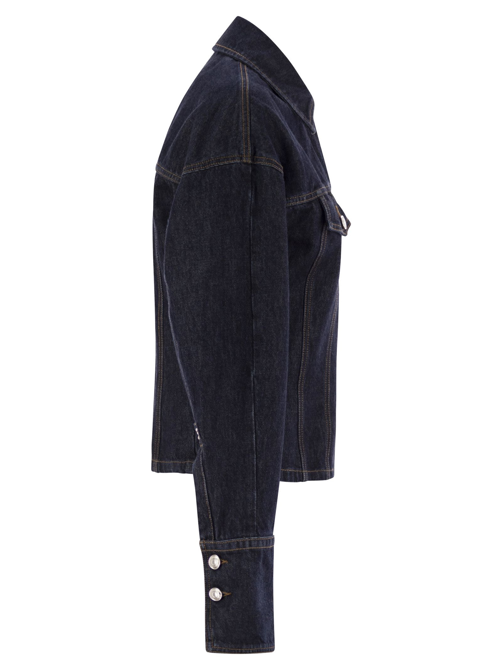 Sportmax Women Gance - Denim Fitted Jacket - 3