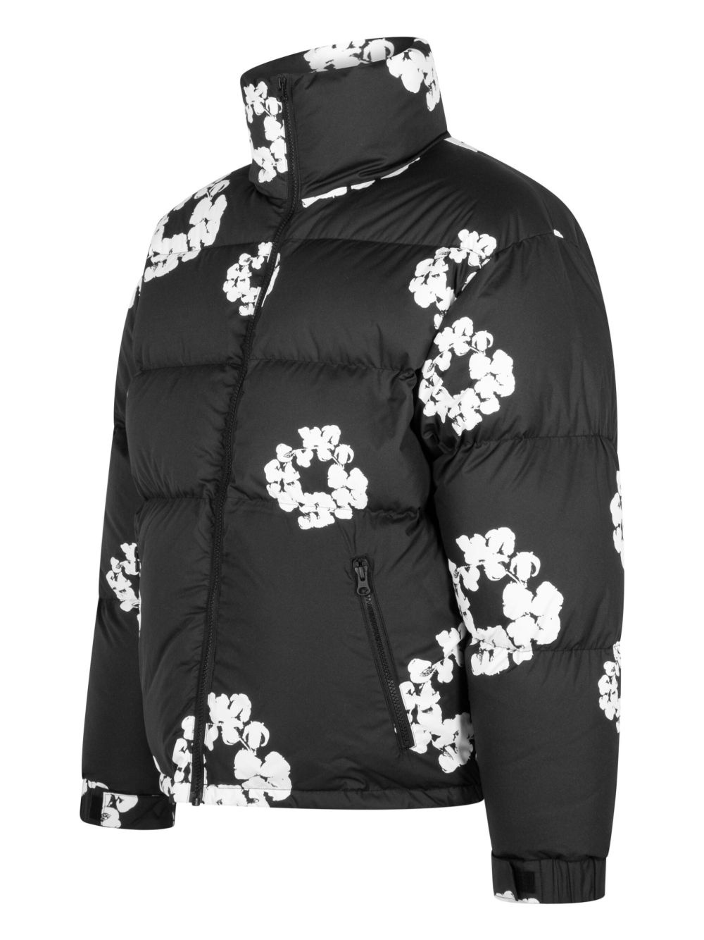 floral-print padded jacket - 3