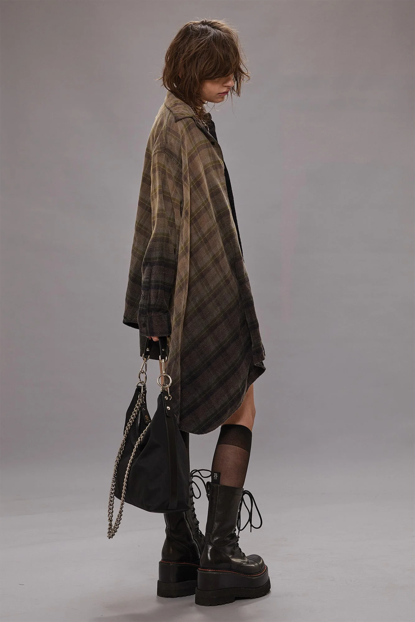 DRAPED FRONT SHIRT - 1