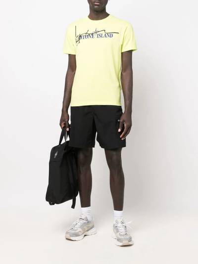 Stone Island logo print short-sleeve T-shirt outlook