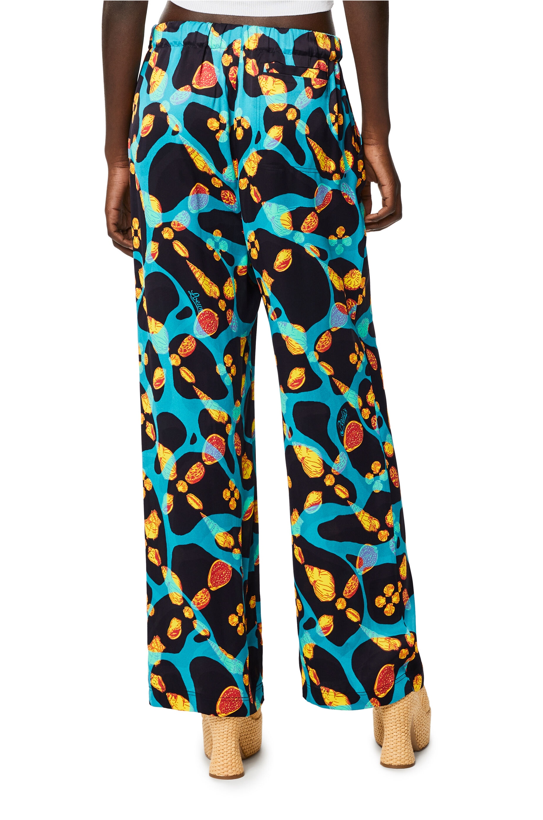 Shell print trousers in viscose - 4