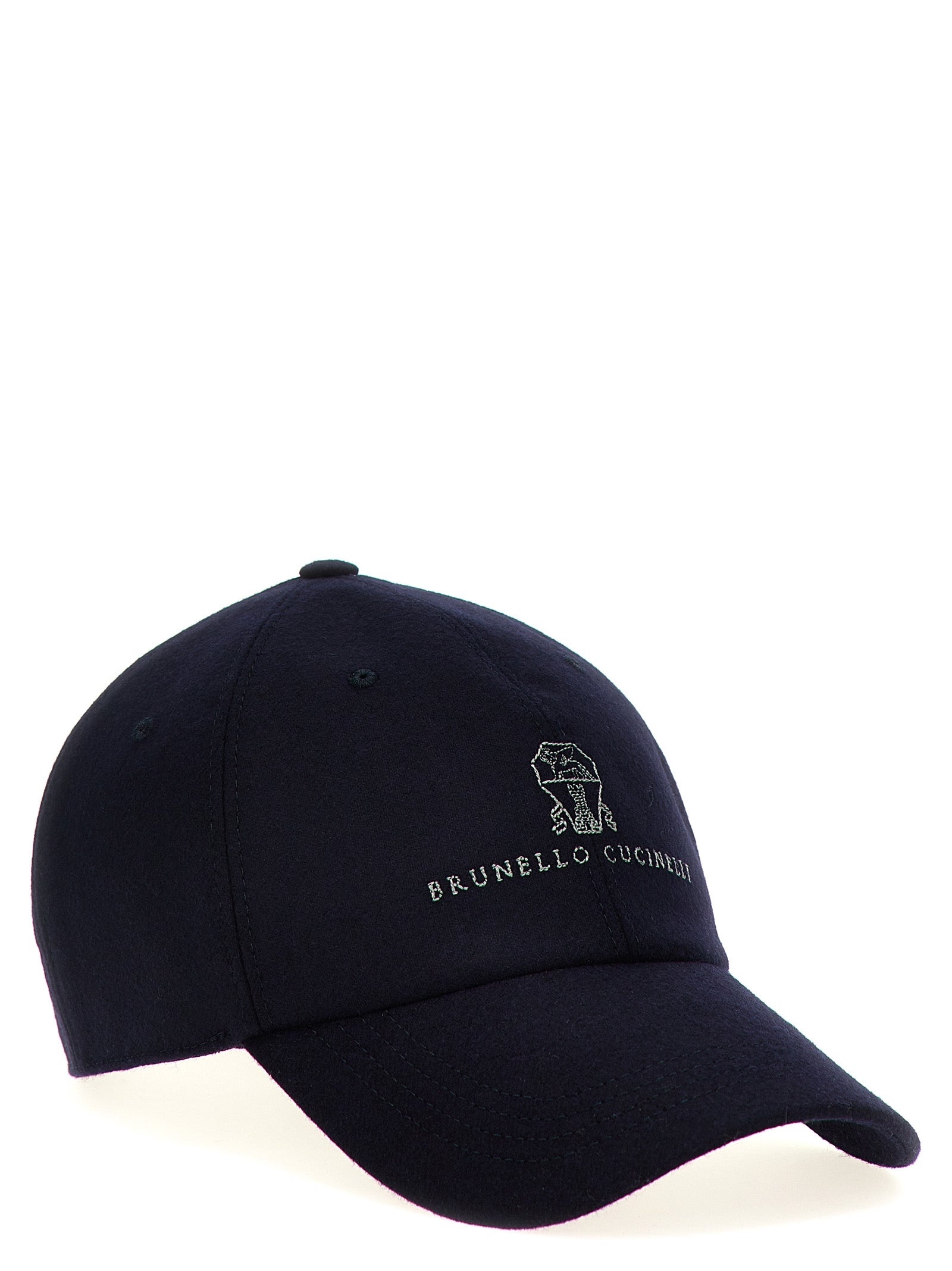 Logo Embroidery Cap Hats Blue - 2