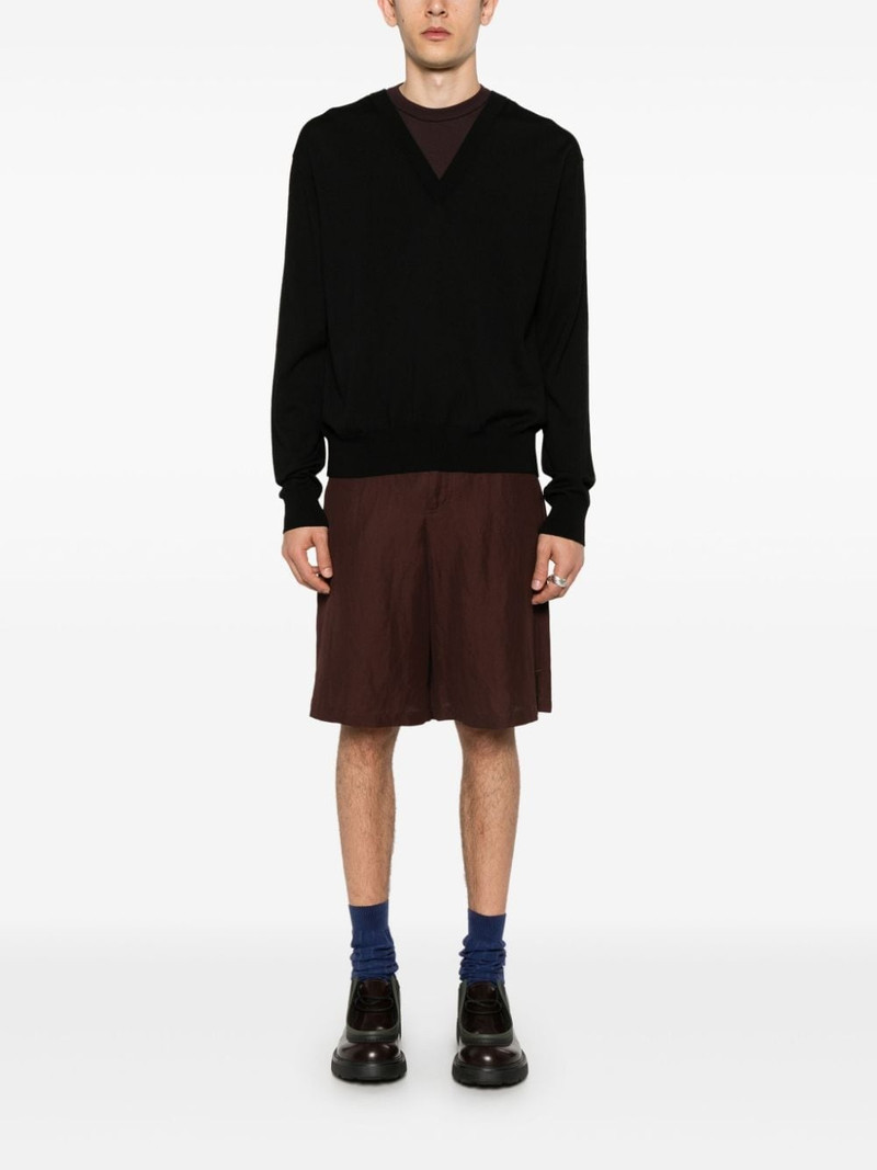 Jil Sander layered virgin wool-blend jumper outlook