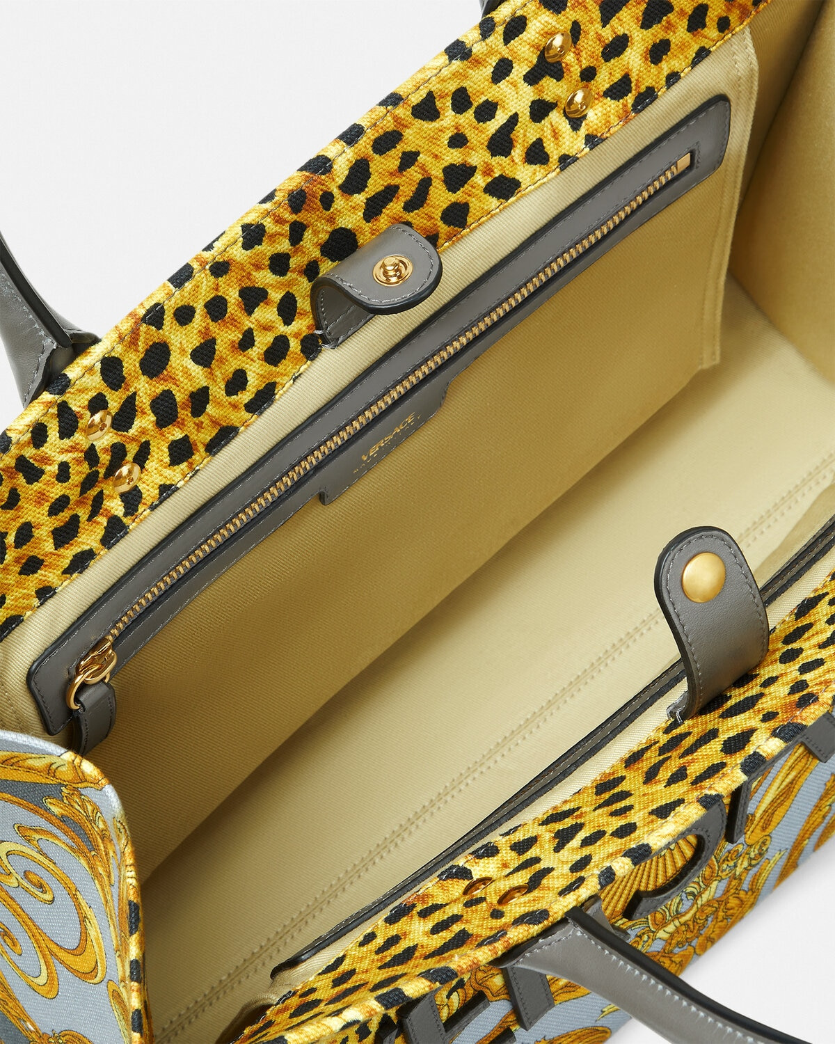 Cheetah Foulard La Medusa Large Tote Bag - 4