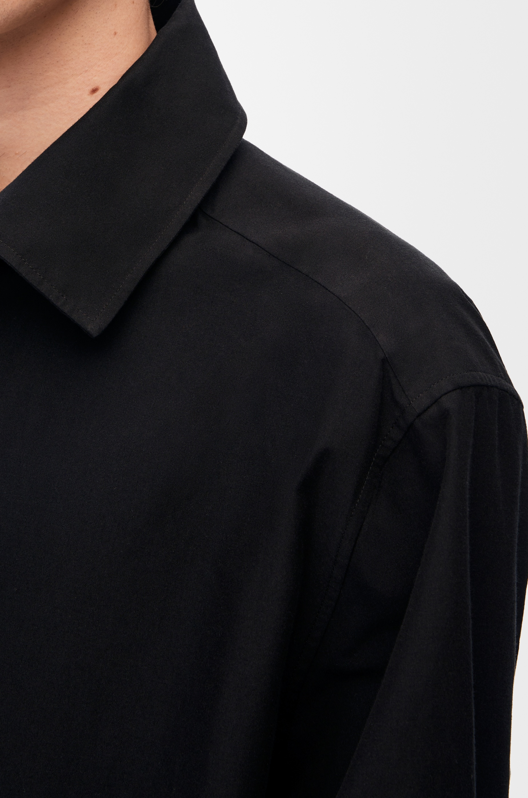 Hooded overshirt in cotton - 7