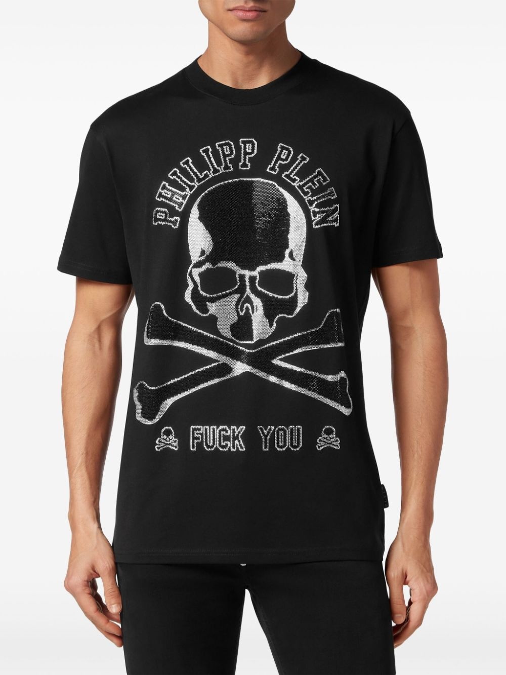 skull-print cotton T-shirt - 3