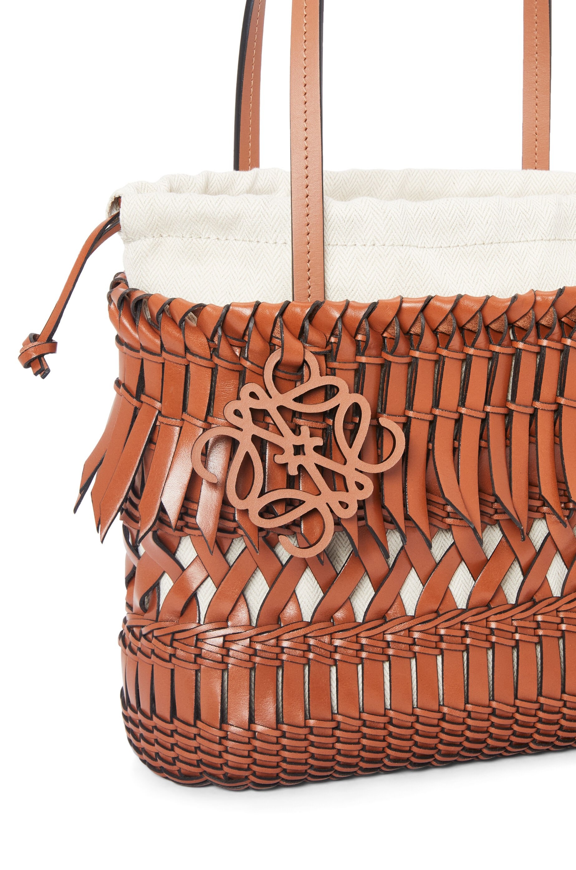 Fringe Square Basket bag in calfskin - 5