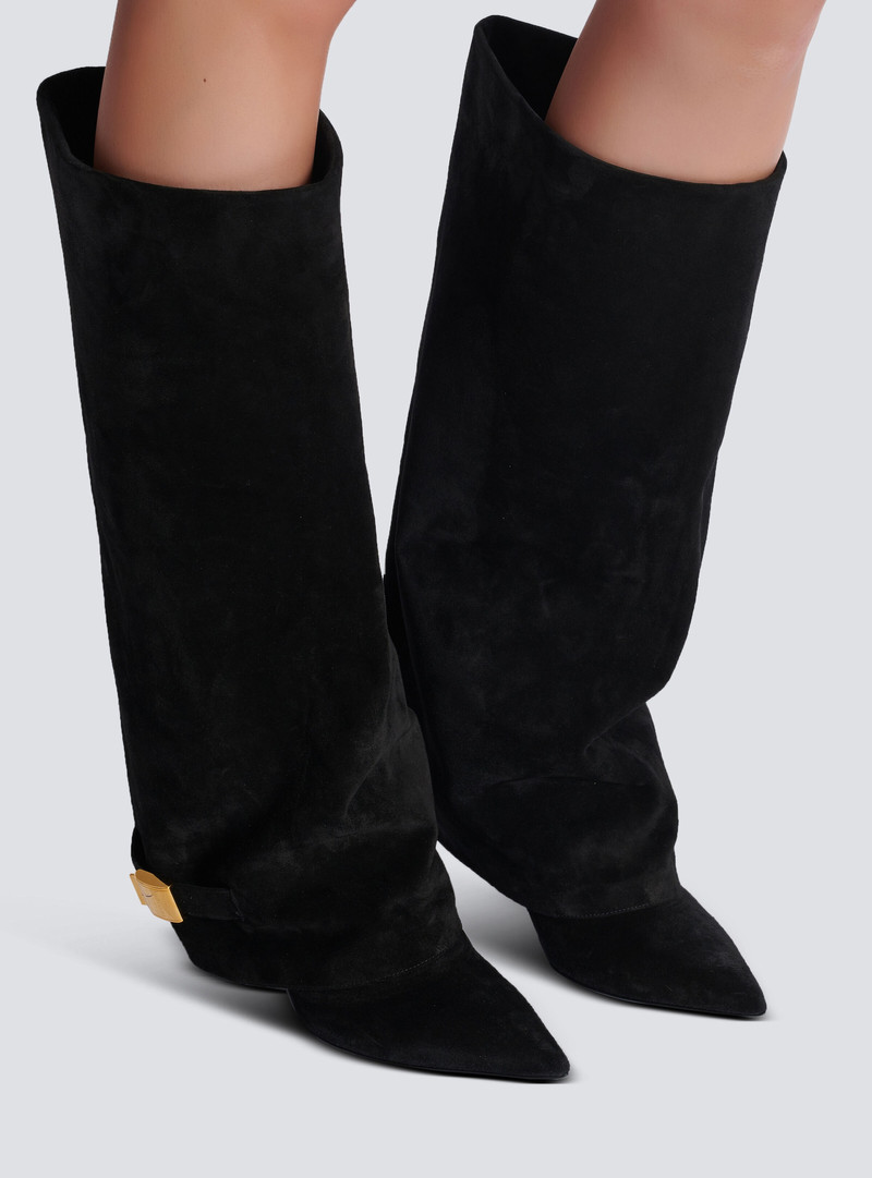 Balmain Uma boots in suede outlook