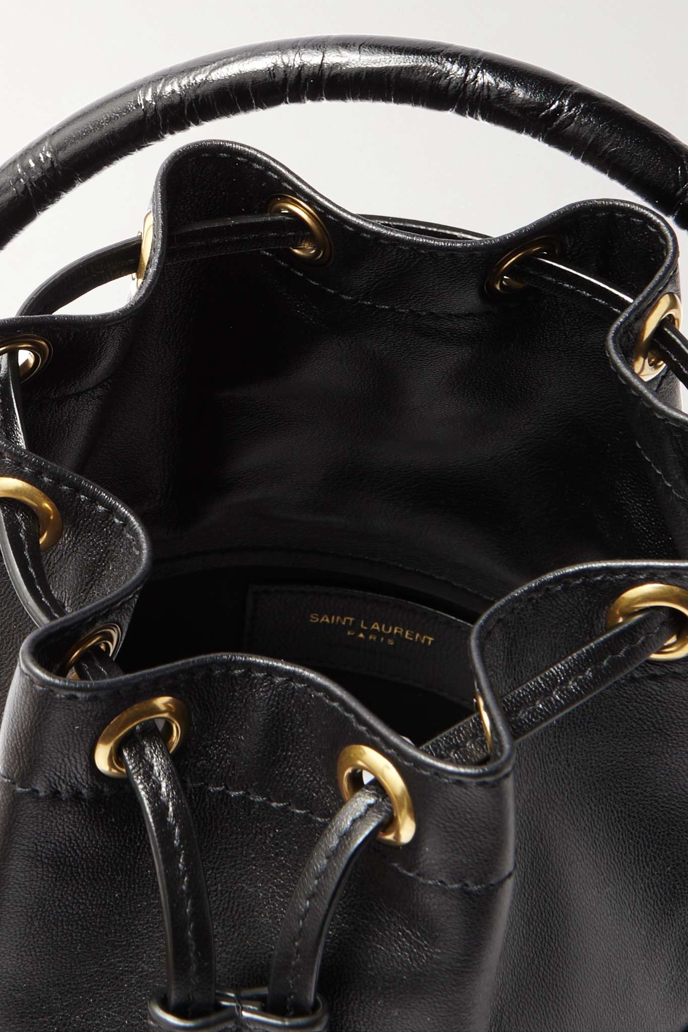 Bahia croc-effect leather bucket bag - 5