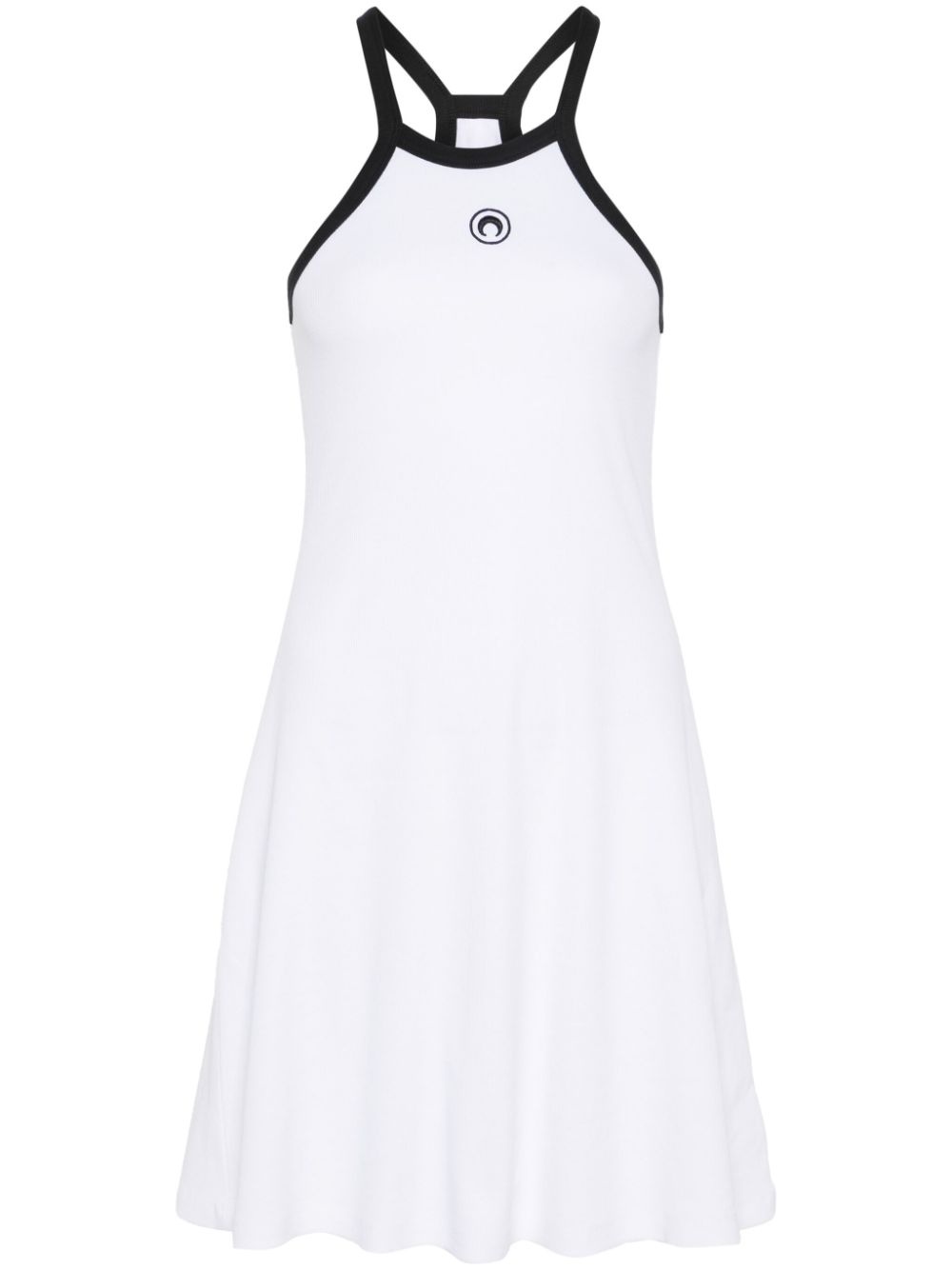 Crescent Moon-embroidered mini dress - 1
