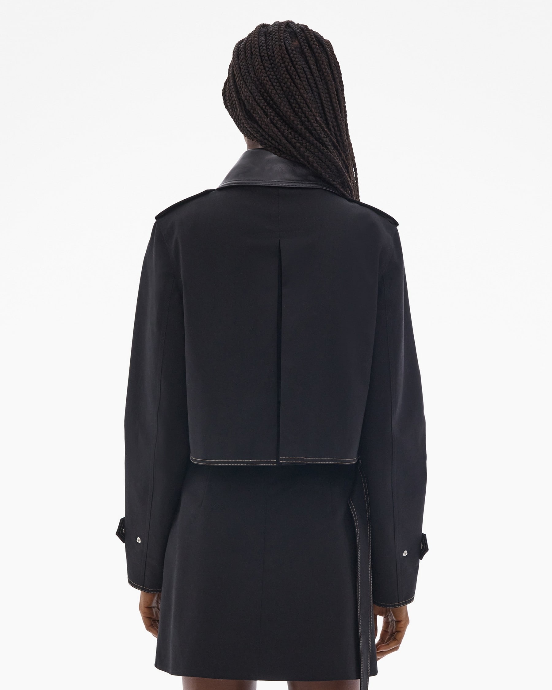 CROPPED TRENCH JACKET - 4