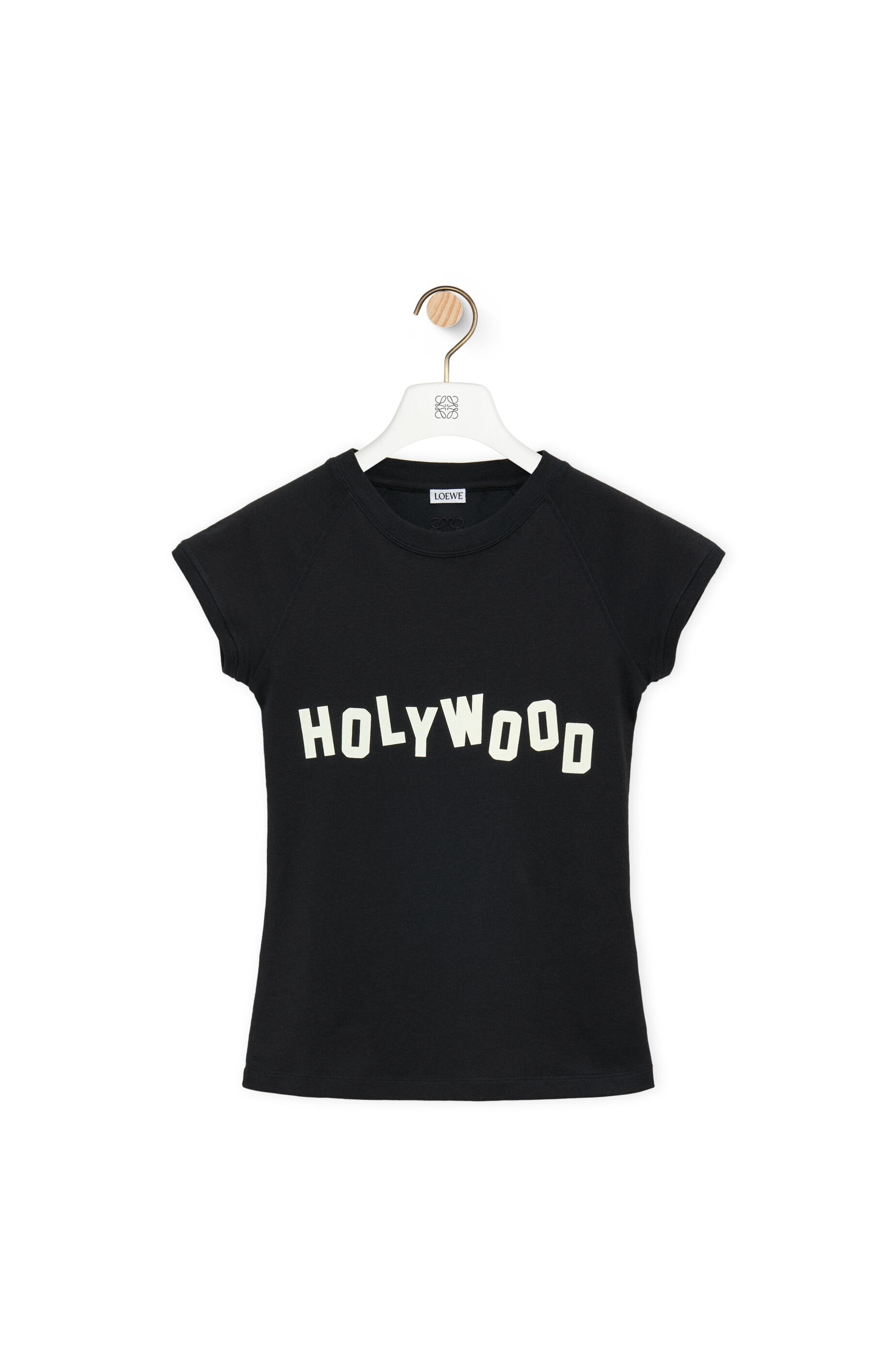 Small fit T-shirt in cotton and viscose - 1