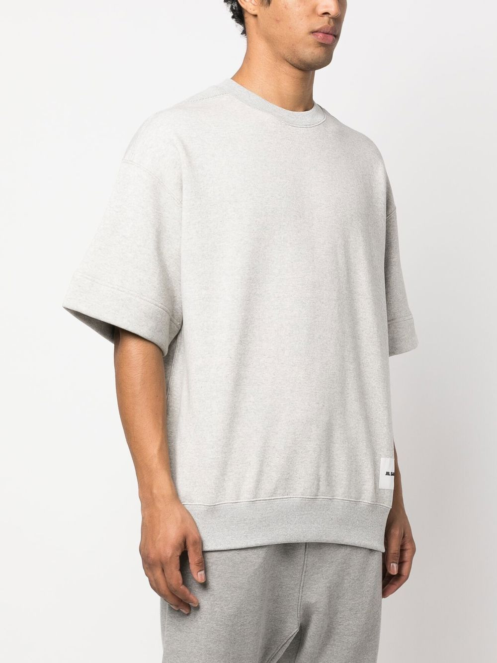 short-sleeve cotton sweatshirt - 3