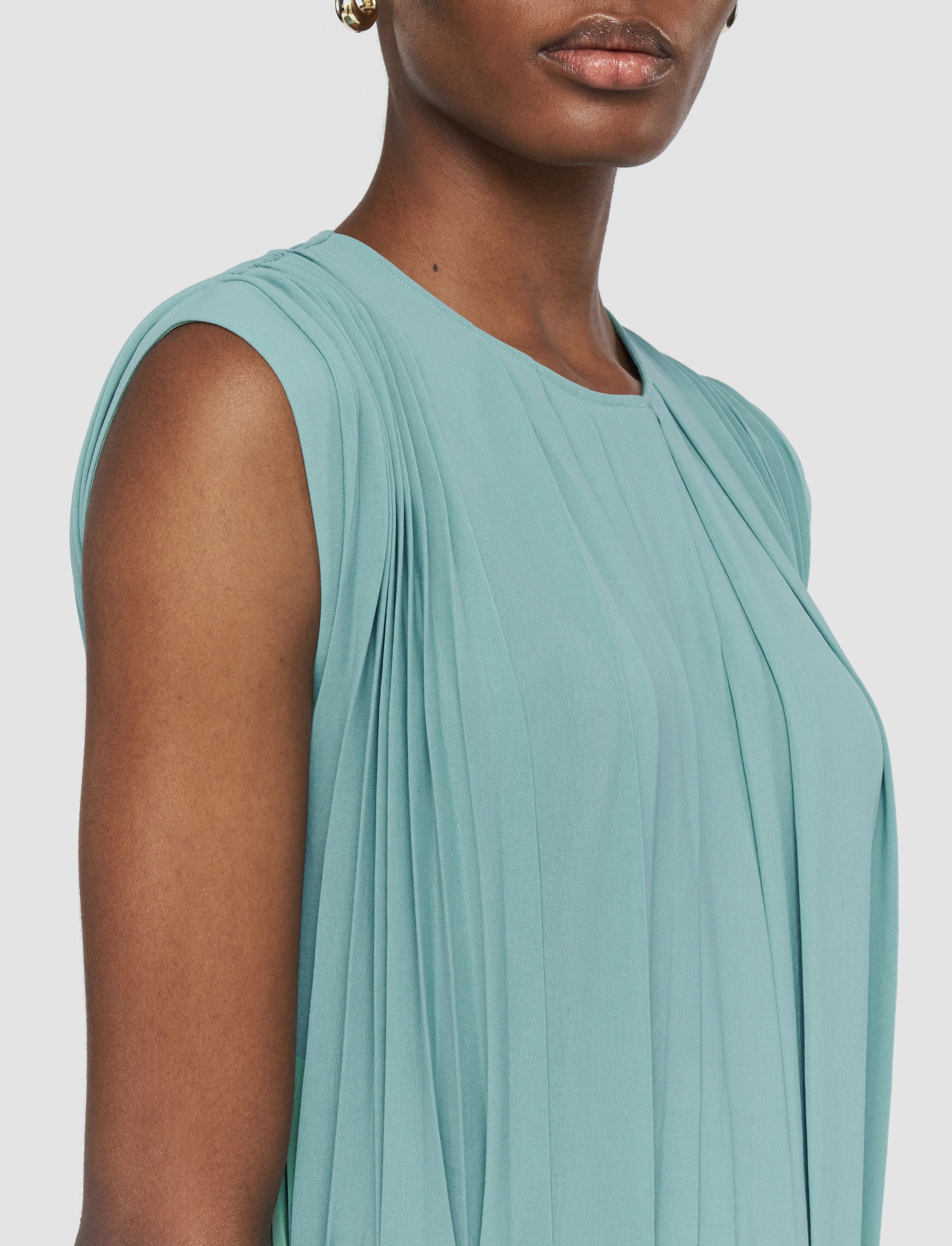 Davide Airy Plissé Dress - 5