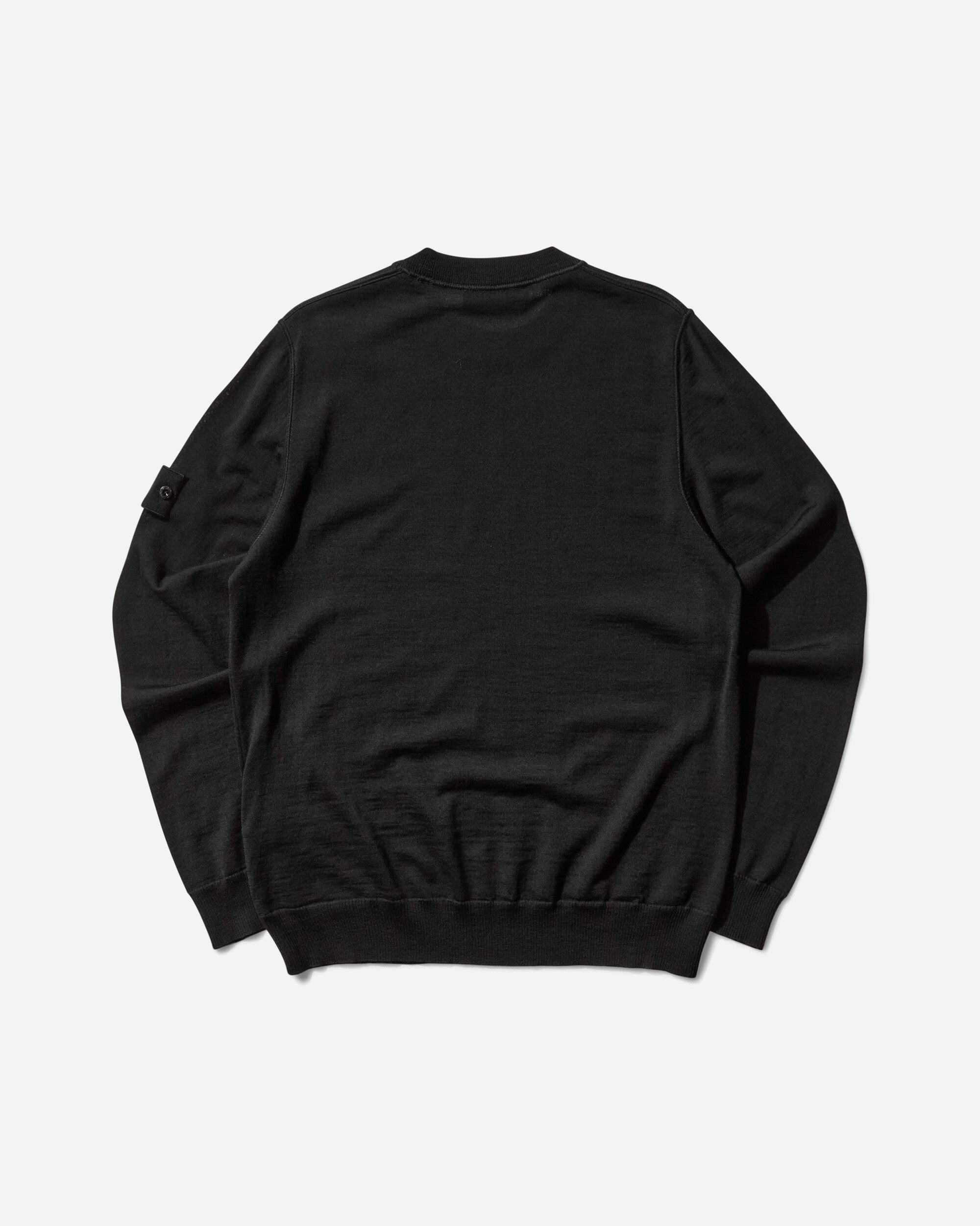 Men's Ghost Pure Light Wool Crewneck Sweater Black - 2