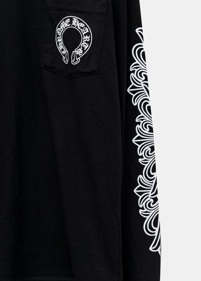 Chrome Hearts Cream Henley Open Leg Thermal Sweatpants 3