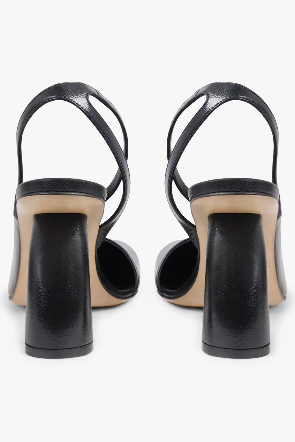 CURVED CLOSED TOE 95MM SLINGBACK HEEL | BLACK - 5